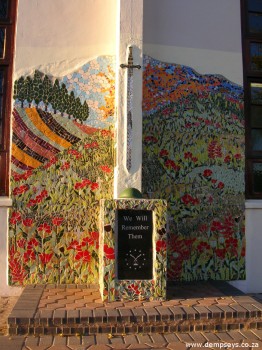 One of the most recent works is this poignant memorial to those who have died while at war