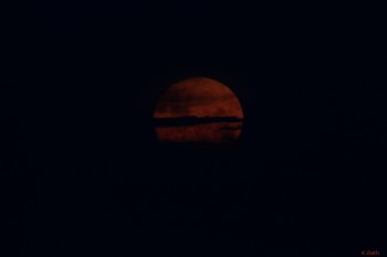 brief appearance of the full moon