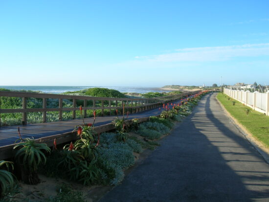 beachfront walkway (boardwalk decking is no longer visible along this stretch)