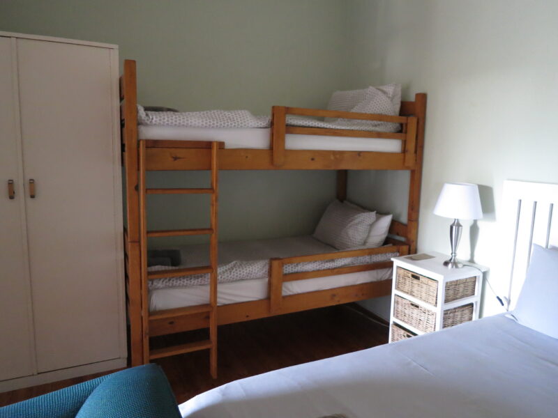 safety rails on double bunk for children, family room no.1