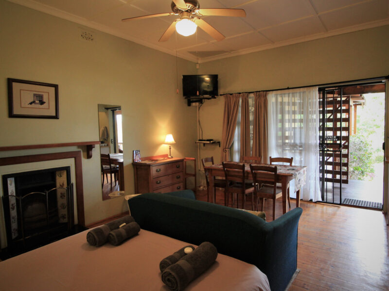 view of family room no.1 from bunk bed